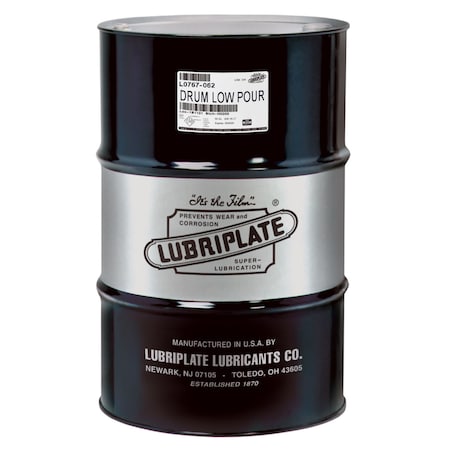 Lubriplate Sp. Low Pour Hyd. Oil, Drum, Iso-22 Heavy Duty Low Temperature Hydraulic Fluid L0767-062